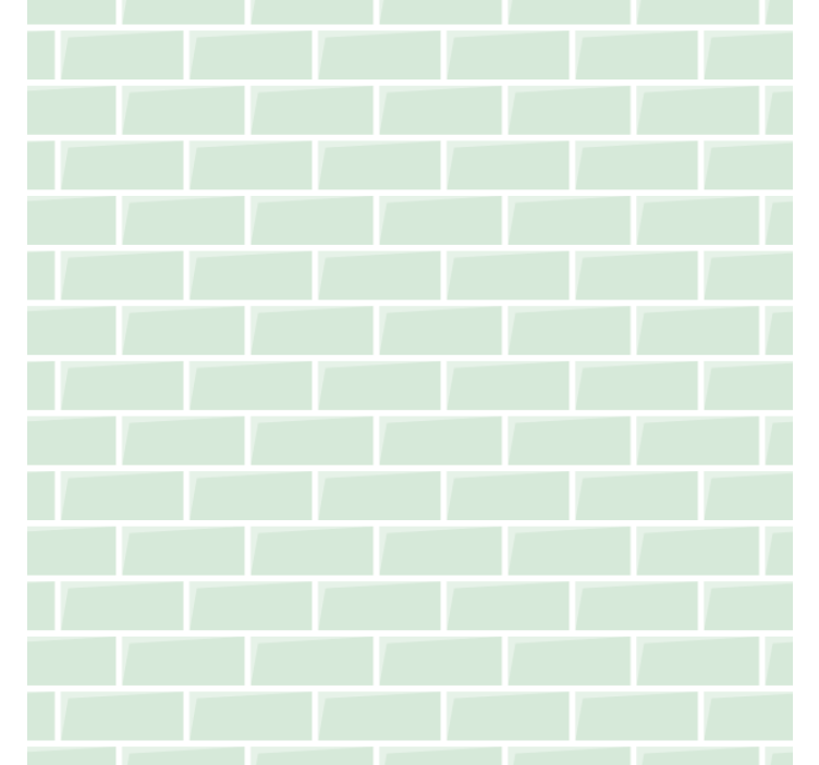 Green graceful pattern brick wallpaper - TenStickers