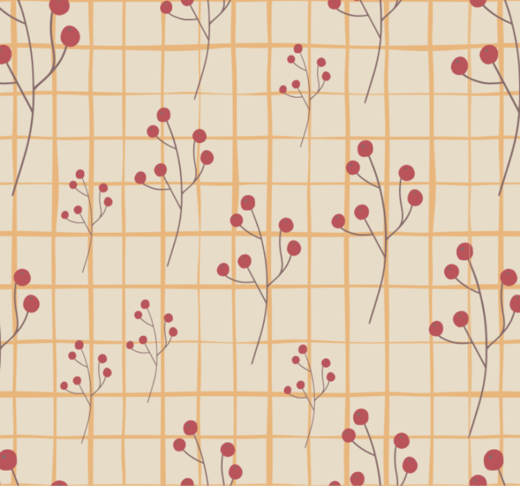 Bedroom wallpaper floral pattern treasure - TenStickers