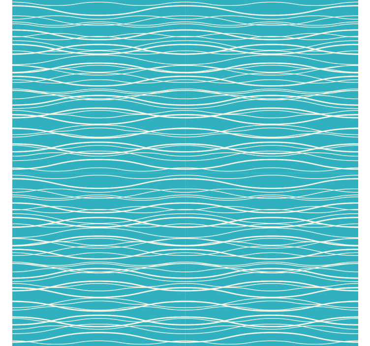 Bedroom wallpaper in natural seawater hues - TenStickers