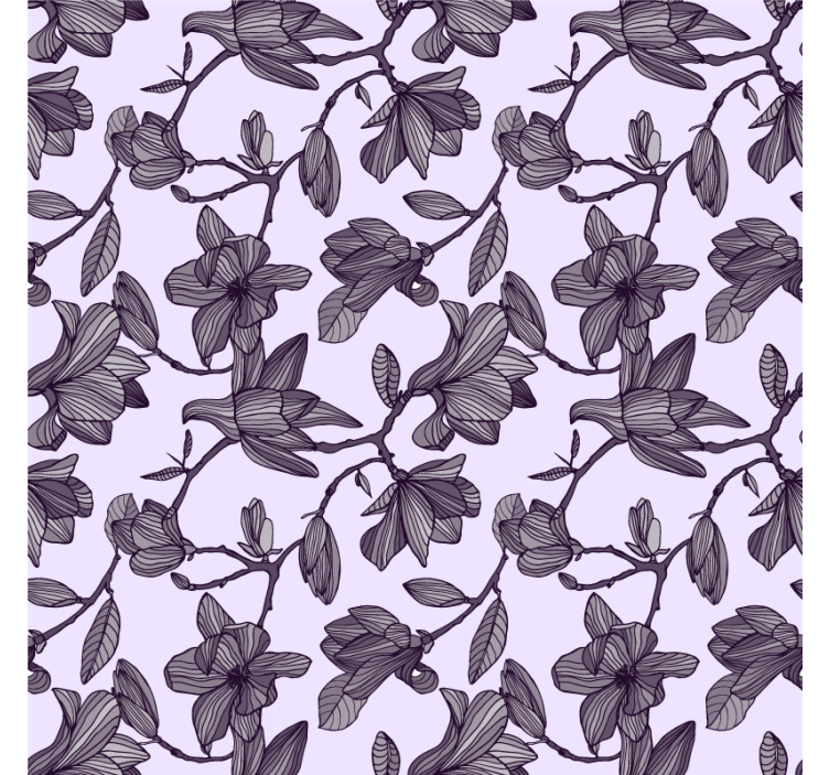 Cute magnolia design bedroom wallpaper - TenStickers