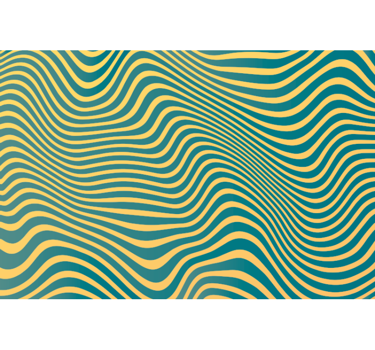 Bedroom wallpaper retro lines design - TenStickers