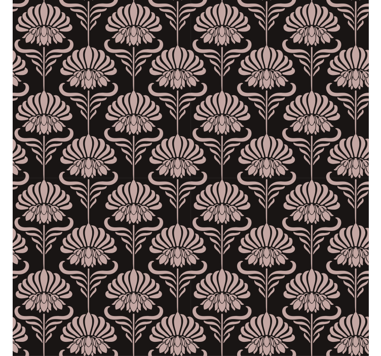 Baroque wallpaper with art nouveau designs - TenStickers