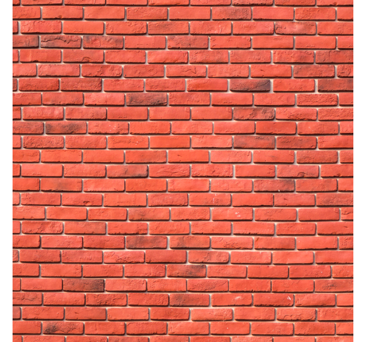 Red realistic pattern brick wallpaper - TenStickers