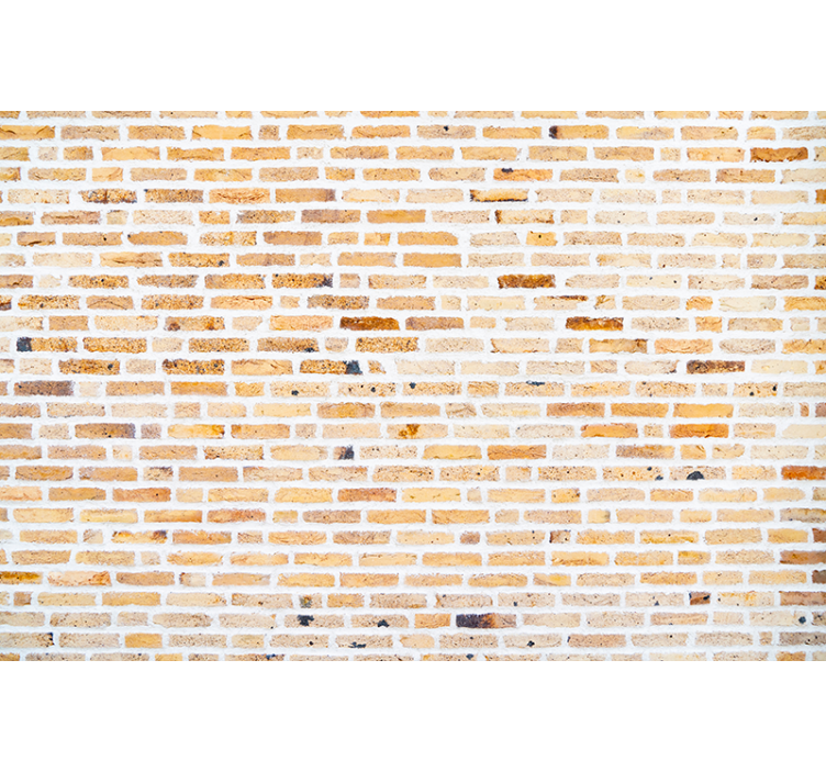 Brick wallpaper light horizontal pattern - TenStickers
