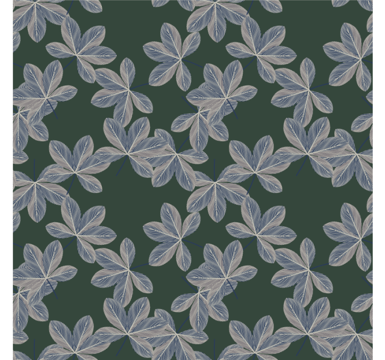 Ornamental wallpaper botanical leaf design - TenStickers