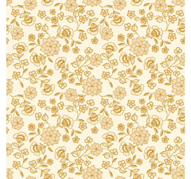 Ornamental wallpaper graceful botanical muse - TenStickers
