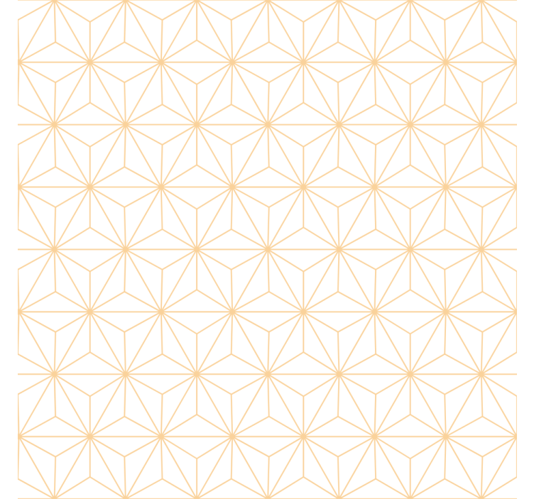 Living room wallpaper in white and gold lines - TenStickers