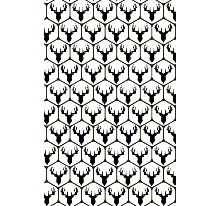 Animal wallpaper tiled stag - TenStickers