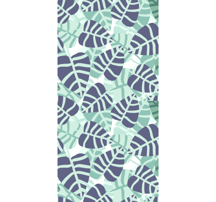Bedroom wallpaper with colorful tropical flowers pattern - TenStickers