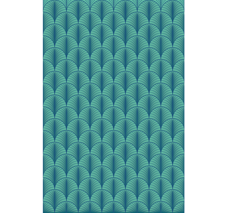 Green blue bedroom wallpaper - TenStickers