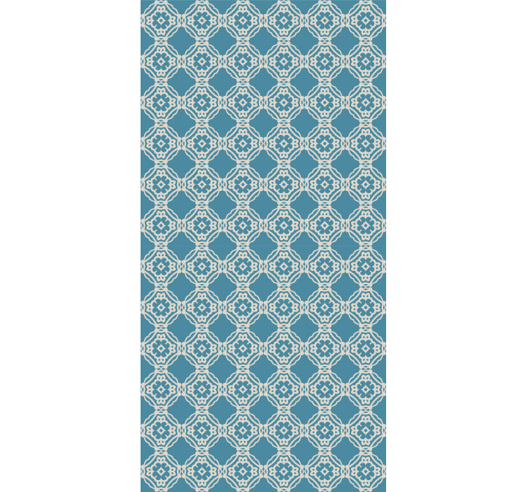 Bedroom wallpaper with complex geometric design - TenStickers