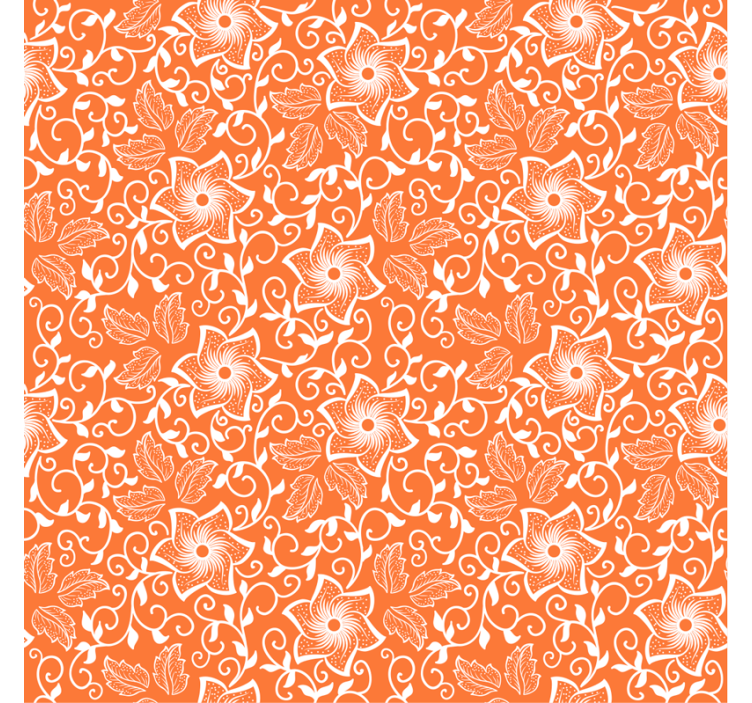 Bedroom wallpaper floral pattern design - TenStickers