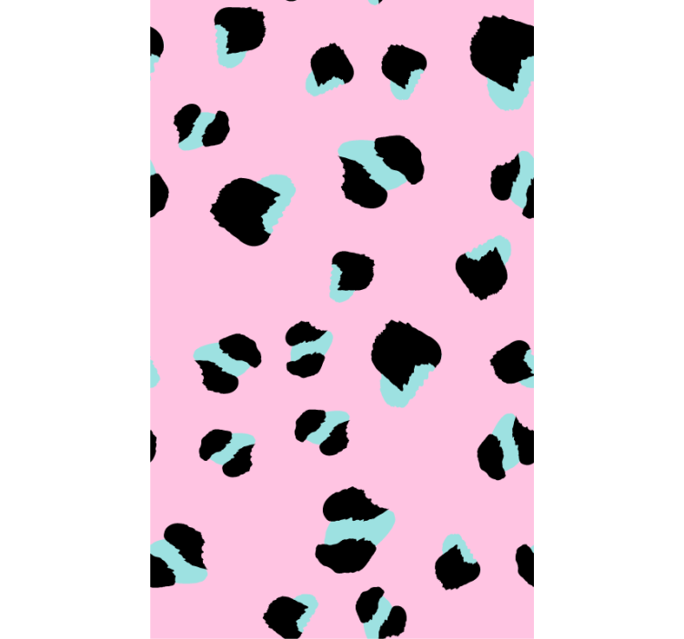 Animal wallpaper pink leopard - TenStickers
