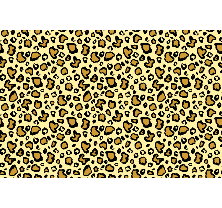 Animal wallpaper yellow leopard pattern - TenStickers
