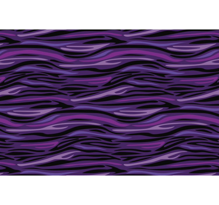 Animal wallpaper with purple wave design - TenStickers