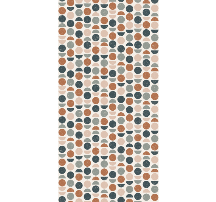 Office wallpaper with semi-circles pattern - TenStickers