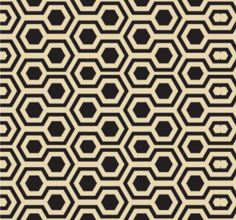 Office wallpaper geometric hexagonal design - TenStickers