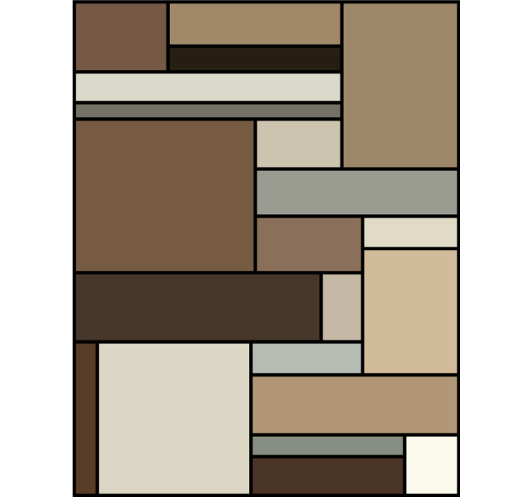 Office wallpaper in brown squares - TenStickers