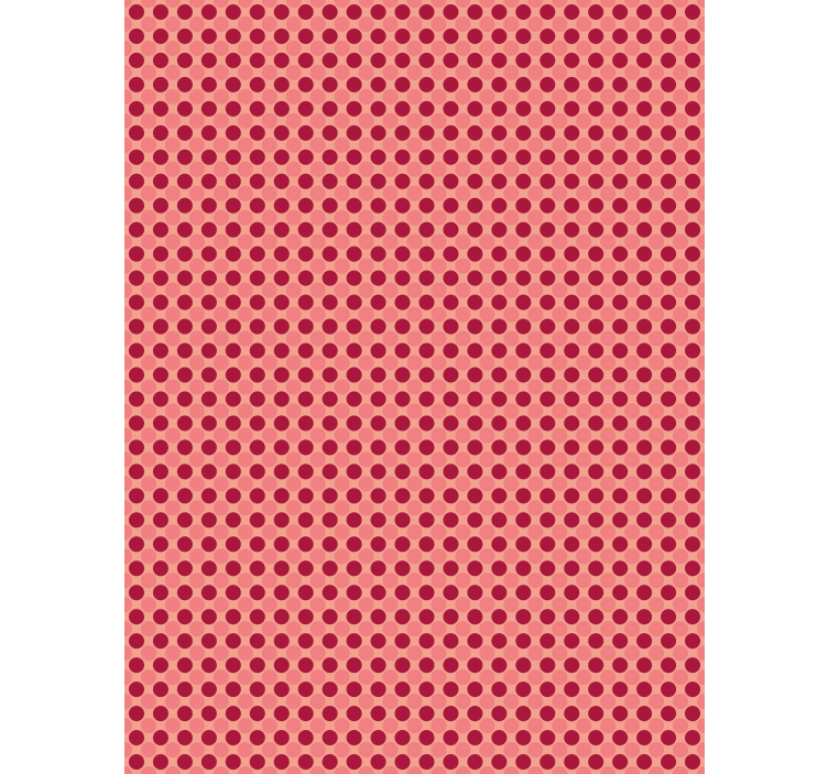 Hallway wallpaper with a simple geometric dots pattern - TenStickers