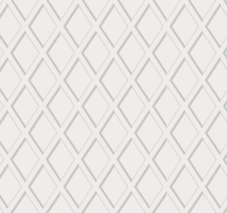 Hallway wallpaper with 3d diamond hamptons pattern - TenStickers