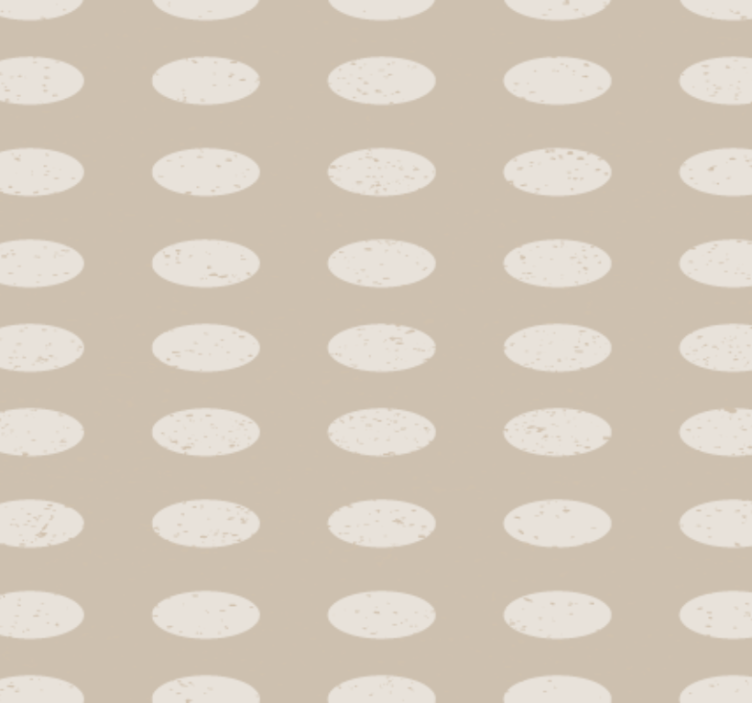 Hallway wallpaper geometric white circle pattern - TenStickers