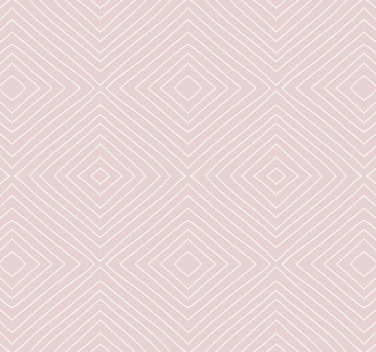 Hallway wallpaper minimalistic pink square pattern - TenStickers