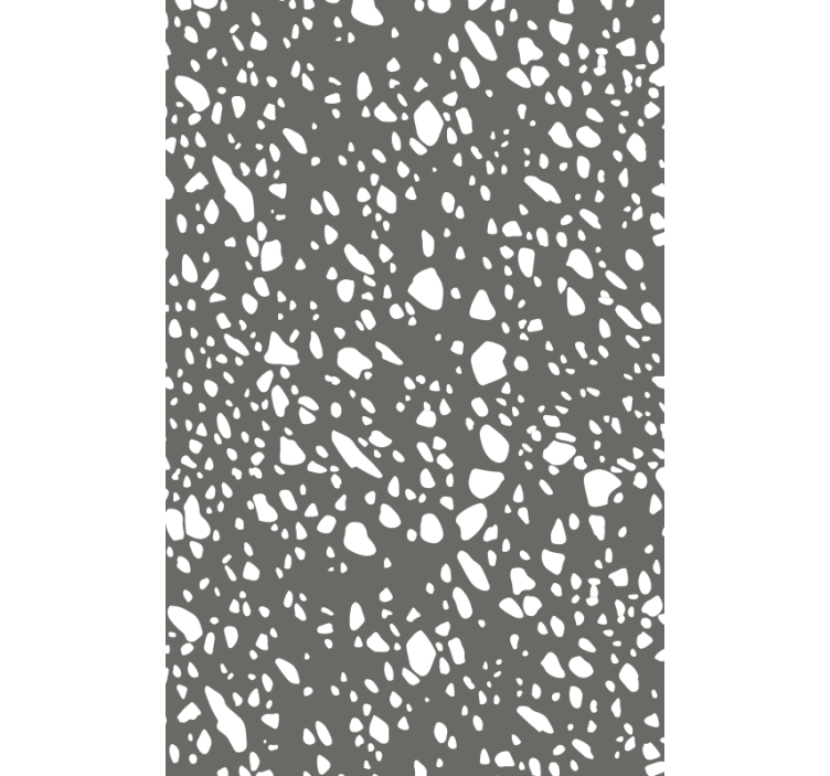 Textured wallpaper classic gray and white terrazzo - TenStickers