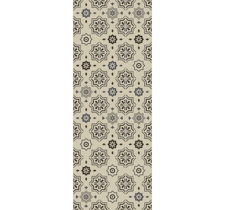 Tile effect wallpaper patterned runner - TenStickers