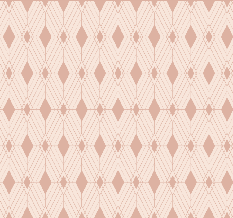 Tile effect wallpaper art deco pastel diamonds - TenStickers
