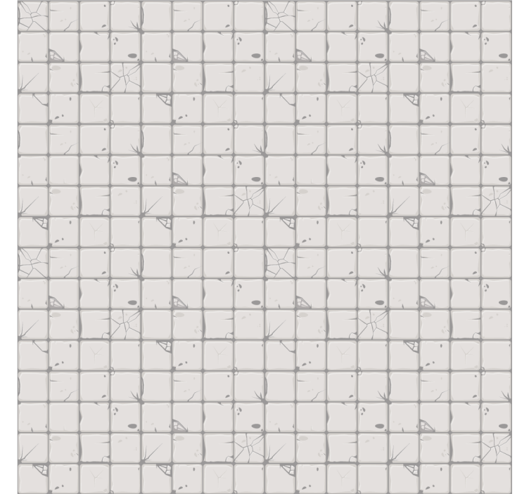 Tile effect wallpaper light grey aged tiles - TenStickers