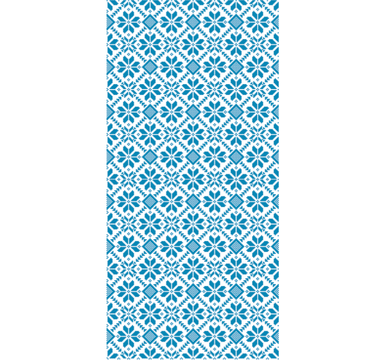 Tile effect wallpaper blue tile pattern - TenStickers