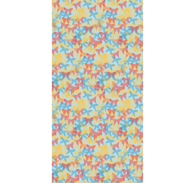 Butterfly wallpaper multicolor flying design - TenStickers