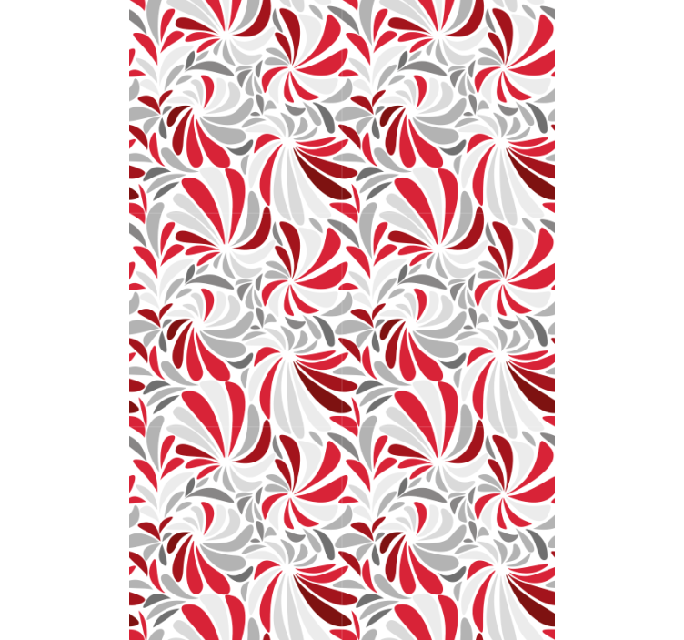 Hallway wallpaper floral swirl design - TenStickers
