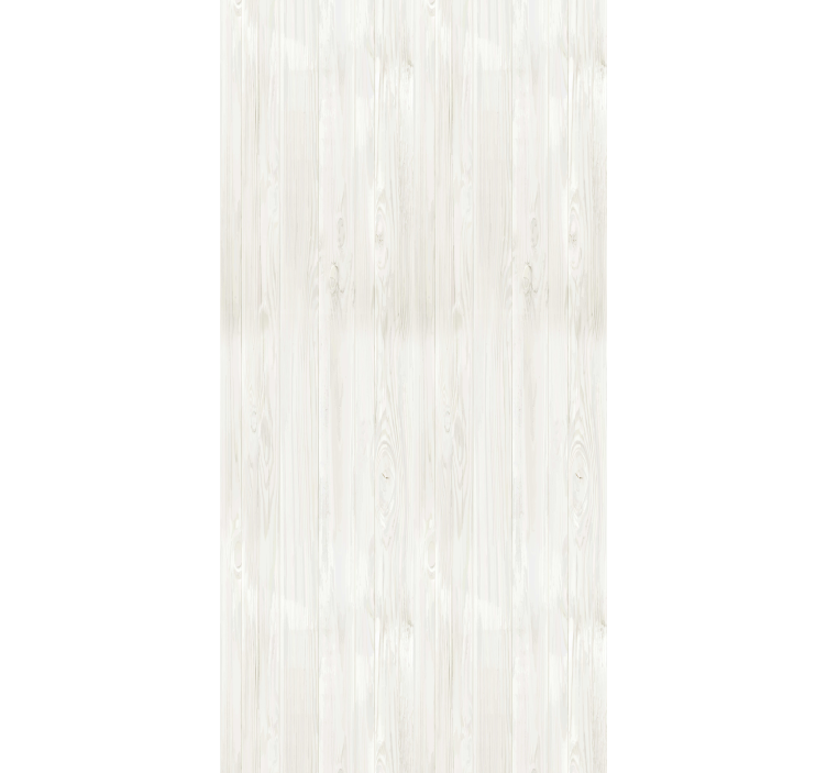 Rustic wallpaper in white wood texture - TenStickers