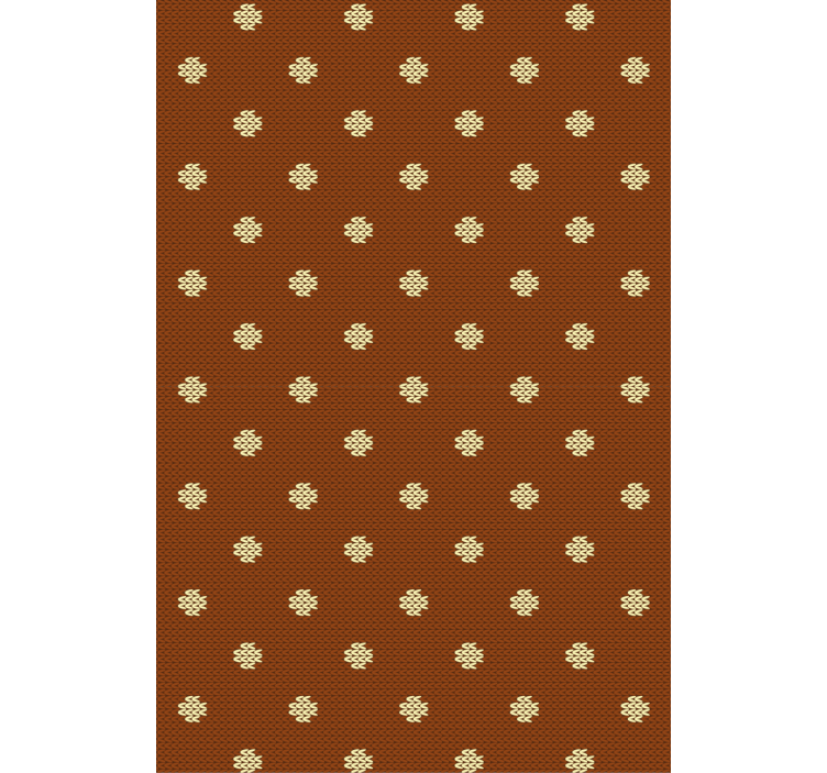 Living room wallpaper with polka dot knit design - TenStickers