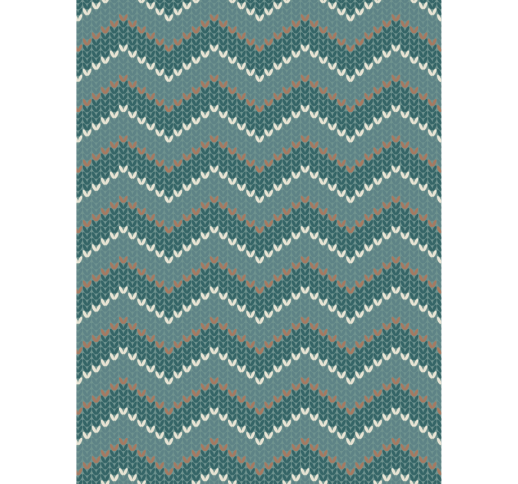 Living room wallpaper in blue natural fiber look - TenStickers