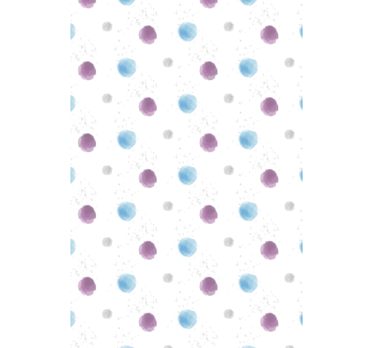 Living room wallpaper vibrant spotty circles - TenStickers