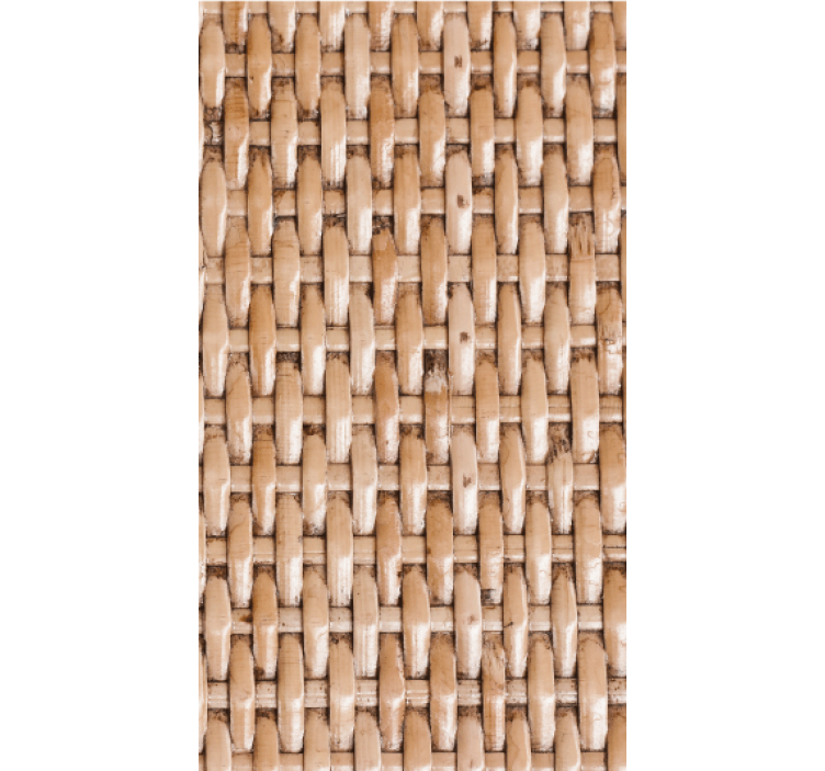Living room wallpaper woven textured surface - TenStickers