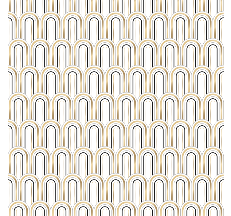 Geometric wallpaper art deco geometric shapes - TenStickers