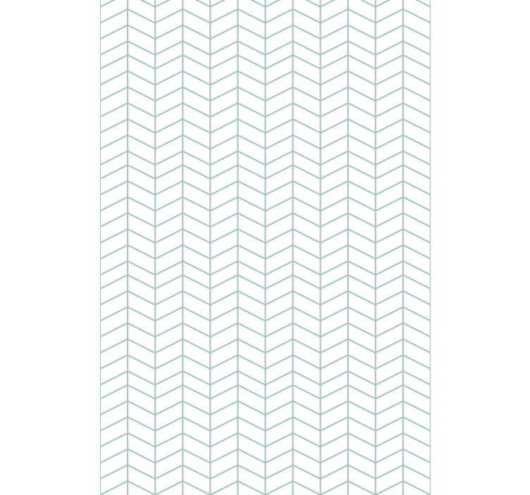Office wallpaper blue zigzag lines on white - TenStickers
