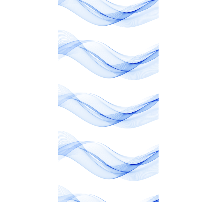 Modern wallpaper abstract blue wave design - TenStickers
