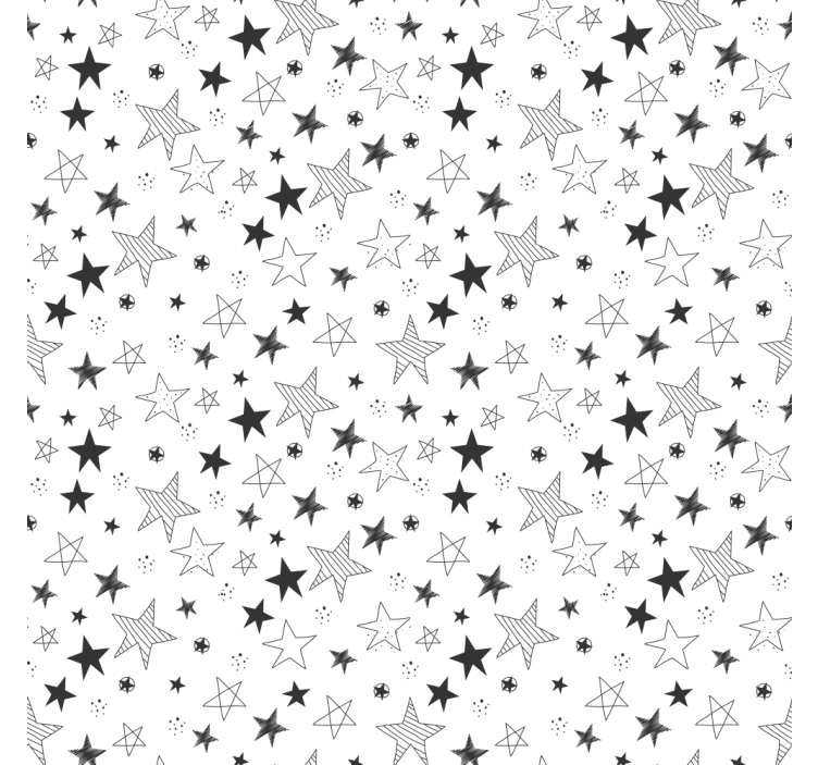 Modern wallpaper dots and stars - TenStickers