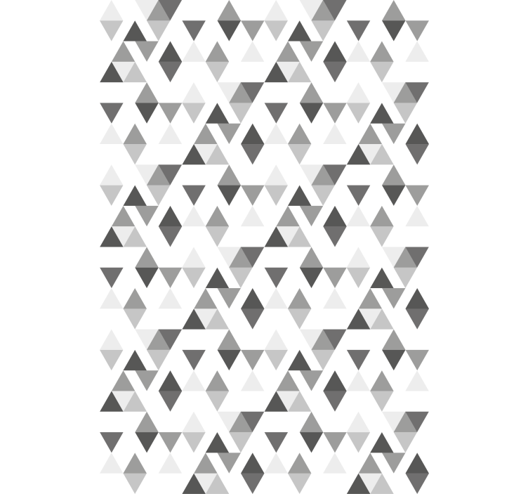 Modern wallpaper grey triangle design - TenStickers