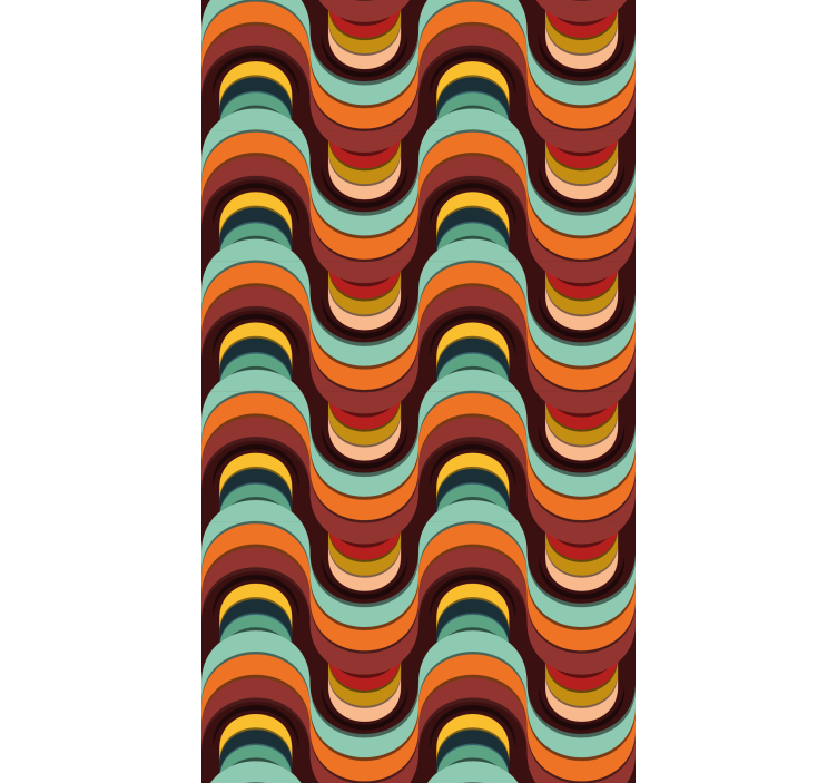 Modern wallpaper colorful vintage design - TenStickers