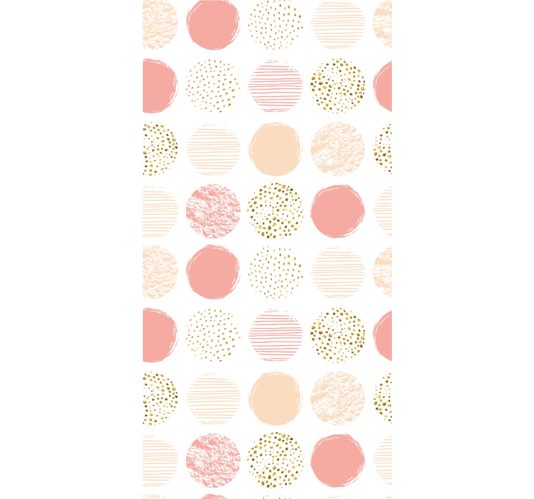 Modern wallpaper in pastel dot variety - TenStickers
