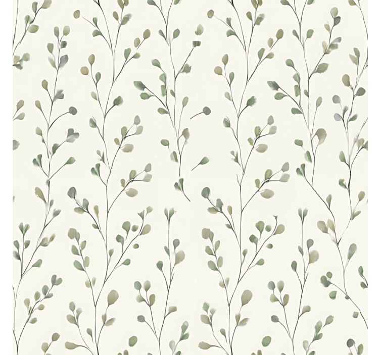 Living room wallpaper tiny floral design - TenStickers