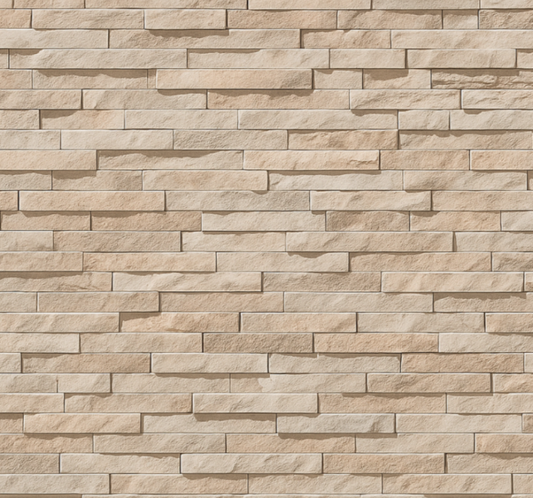 Living room wallpaper 3d beige stone design - TenStickers