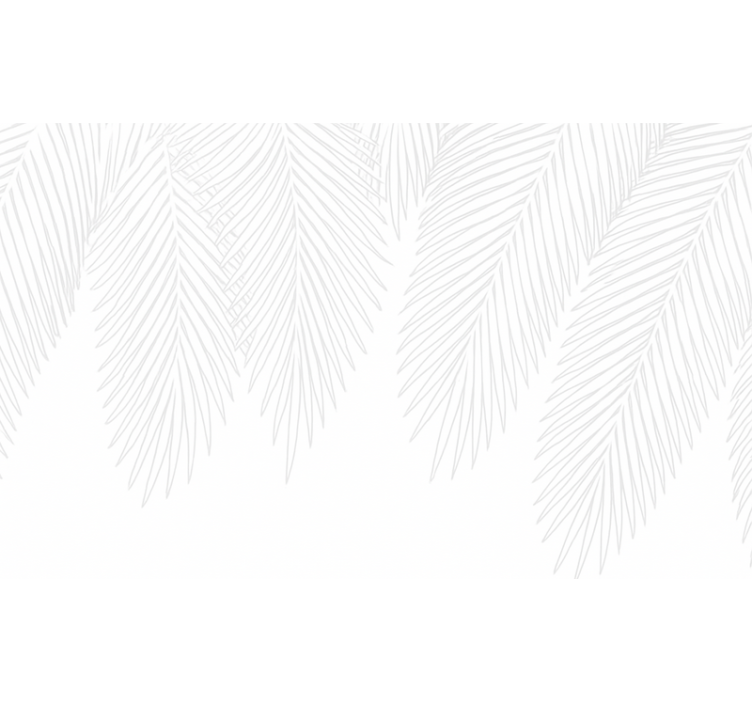 Master bedroom wallpaper neutral palm - TenStickers