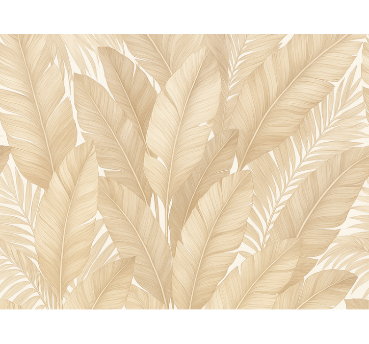 Soft botanical master bedroom wallpaper - TenStickers