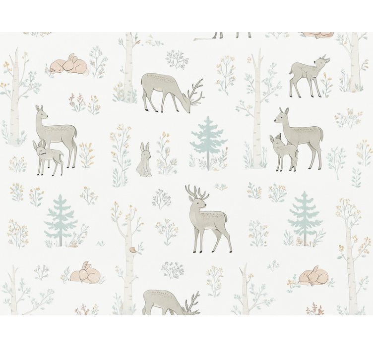 Children's floral master bedroom wallpaper - TenStickers